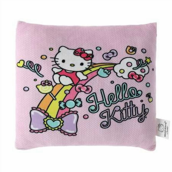 Sanrio Hello Kitty Throw Pillow - Travel Pillow - 13 Inch - Hello Kitty "Sweet As Suger" Theme