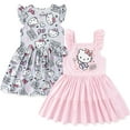 thumbnail image 1 of Sanrio Hello Kitty Two Girls Dresses for (Girls), 2 Pack, Sizes 2T-8, 1 of 6