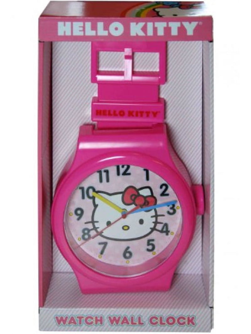Sanrio Hello Kitty Watch Shaped Wall Clock - Walmart.com