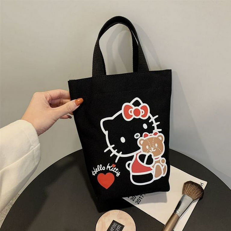 Sanrio Hello Kitty Women Tote Bag Cartoon Cute Canvas Pocket