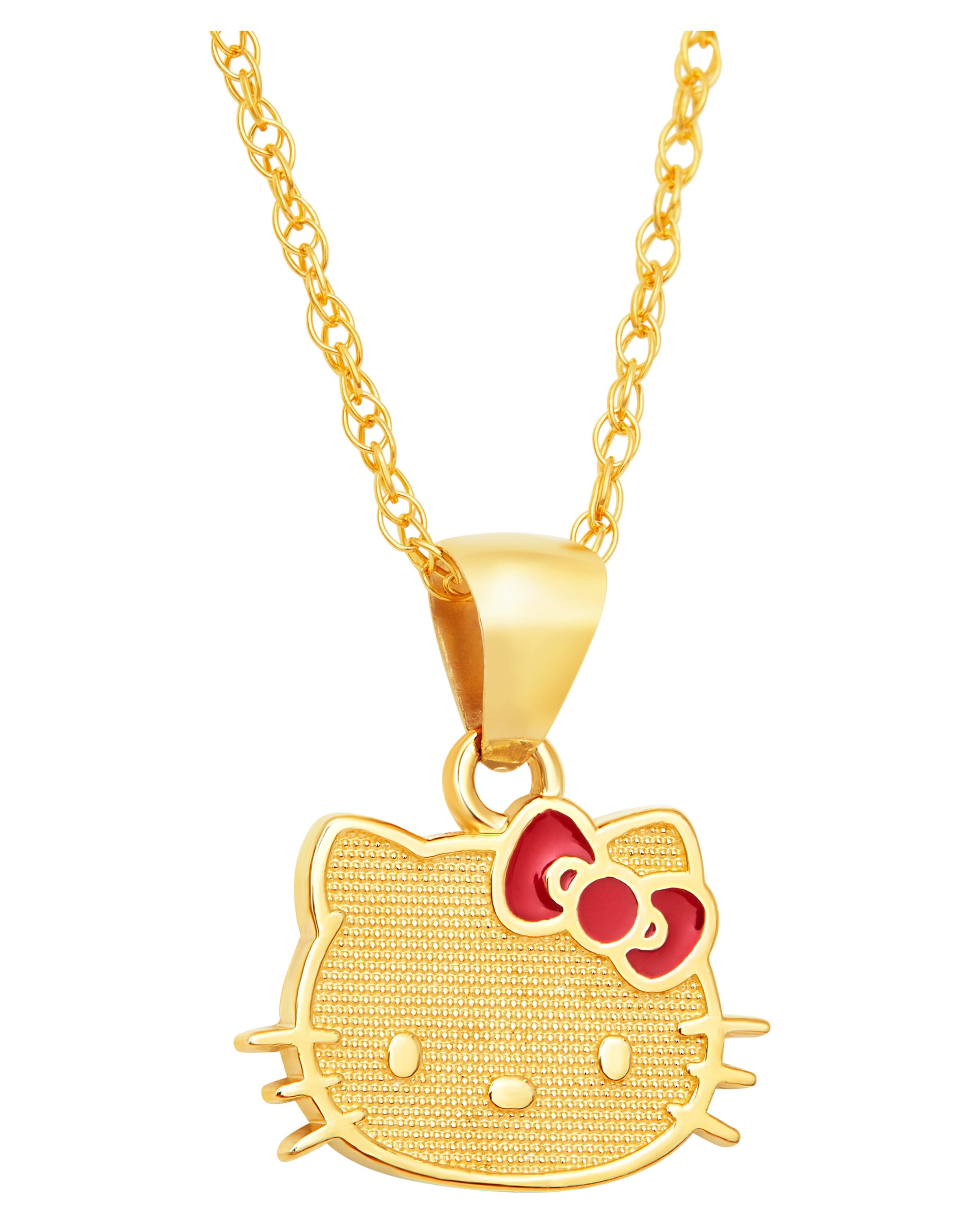 New Hello Kitty Necklaces Diamond Necklace For Women Fashion Girl Heart  Clavicle Chain Small Design Sweater Chain Friend Gifts | Fruugo NO
