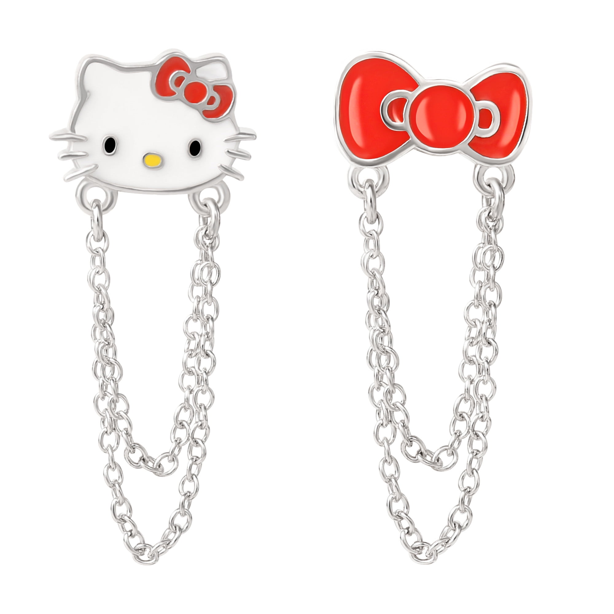 アクセサリーその他 Kitty Earrings Sanrio Hello Kitty Womens Mismatch Earrings- Hello Kitty