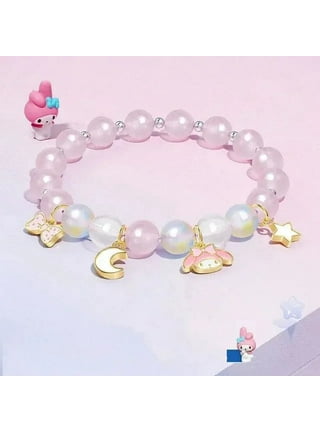 Kawaii Hello Kitty Y2K Bracelet Cinnamoroll Cartoon Anime Sanrio Bangle My  Melody Jewelry Charms Accessory Birthday Girls Gift