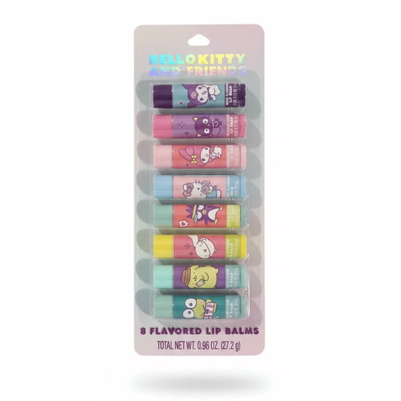 Sanrio Hello Kitty and Friends 8 Flavored Lip Balms