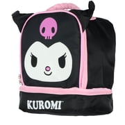 Sanrio Hello Kitty and Friends Lunch Box Kuromi Dual Compartment Insulated Lunch Tote Bag Kuromi 10"