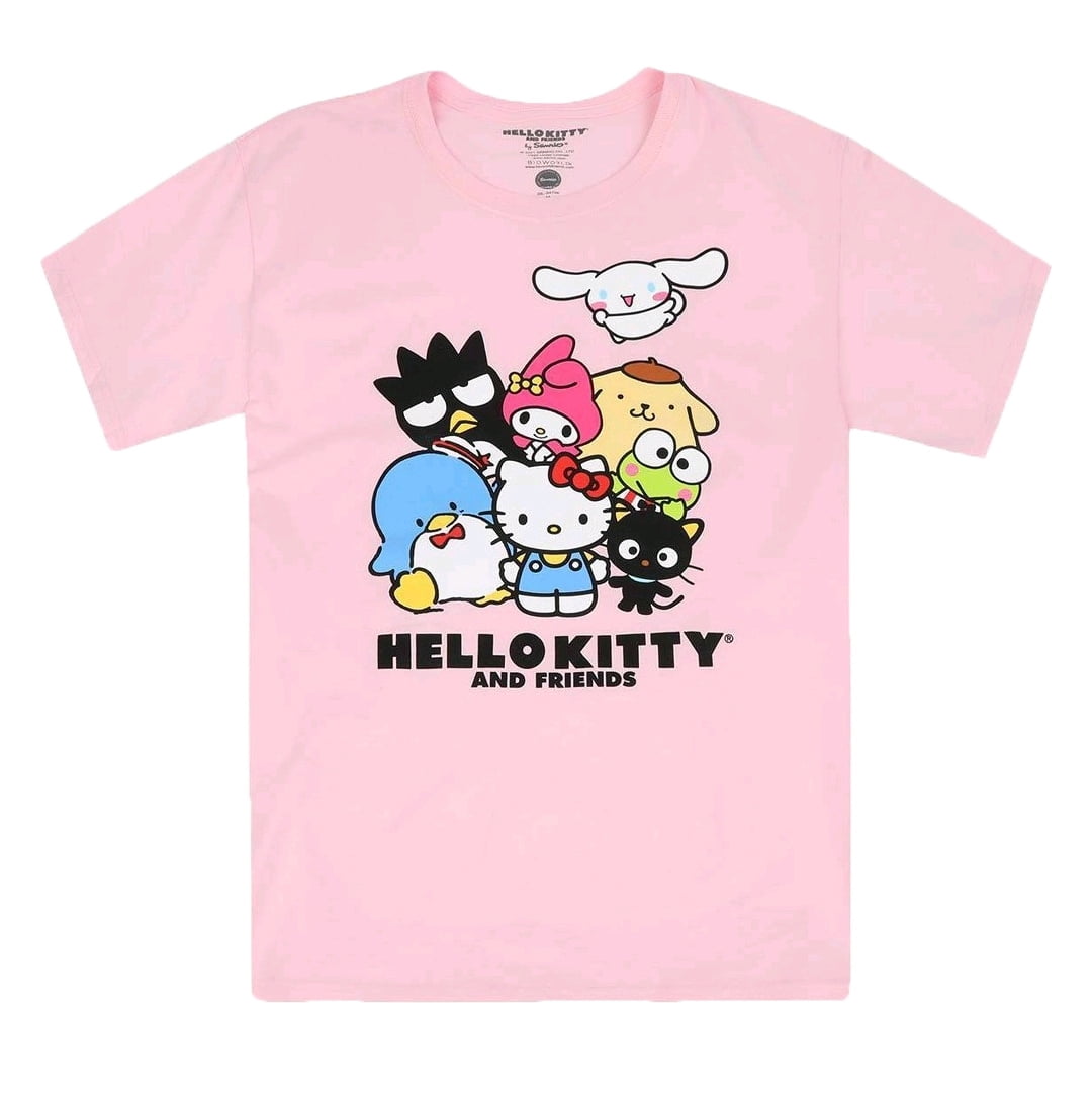 Sanrio Hello Kitty and Friends Pink Graphic T-Shirt - Large