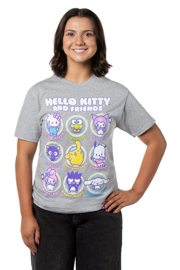 Sanrio Hello Kitty and Friends Women's Bubbles Boyfriend Fit T-Shirt