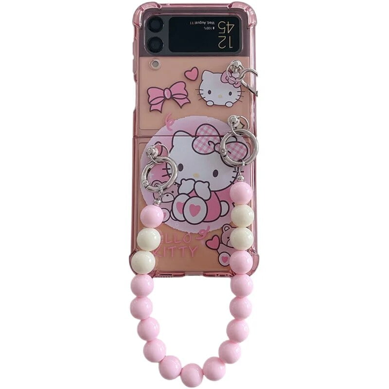 Sanrio Hello Kitty Kuromi My Melody 3d Doll Bracelet Phone Case For 