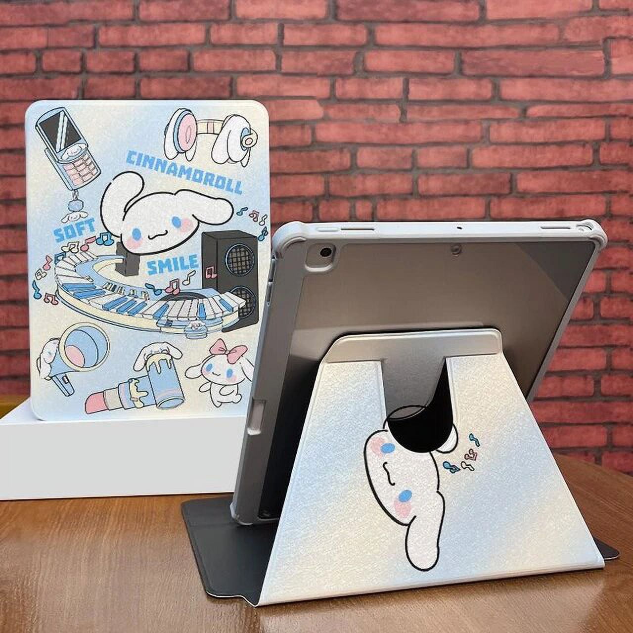 Sanrio HelloKitty Kuromi Cinnamoroll Ipad Case Kawaii Anime 360 Degree ...