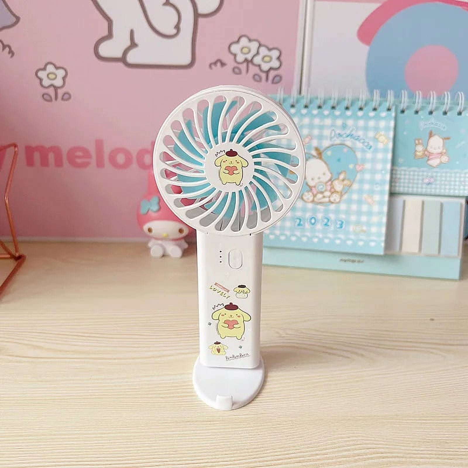 Sanrio Hellokitty Kuromi Mymelody Pachacco Cinnamoroll Folding Fan ...