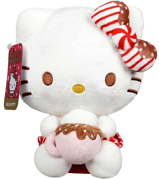 Sanrio Holiday Hello Kitty Plush (Peppermint Bow ) - Walmart.com