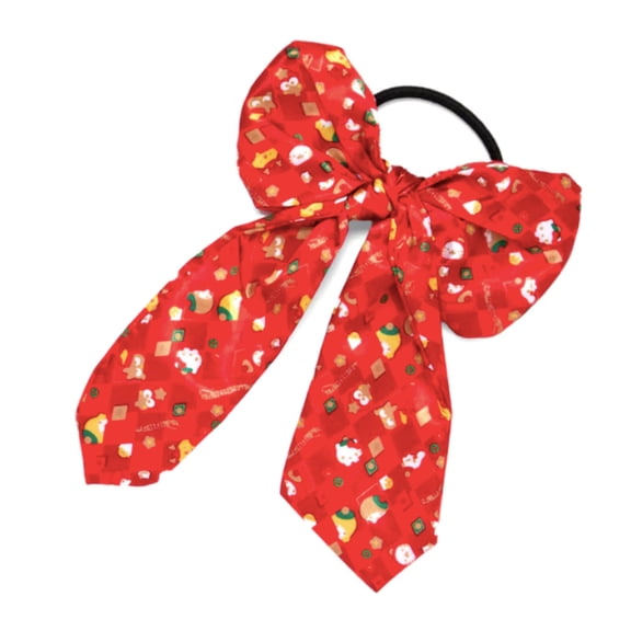 Sanrio Holiday Satin Bow Hair Tie Satin Christmas Hair Accessories Gifts for Girls