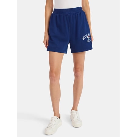 Sanrio Hello Kitty Women’s London Graphic Shorts, Sizes XXS-XXL
