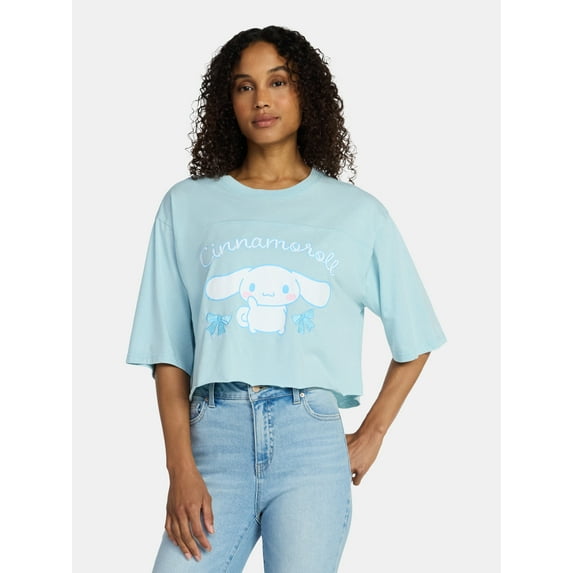 Sanrio Cinnamoroll Women's Graphic Skimmer Tee, Sizes XXS-XXL