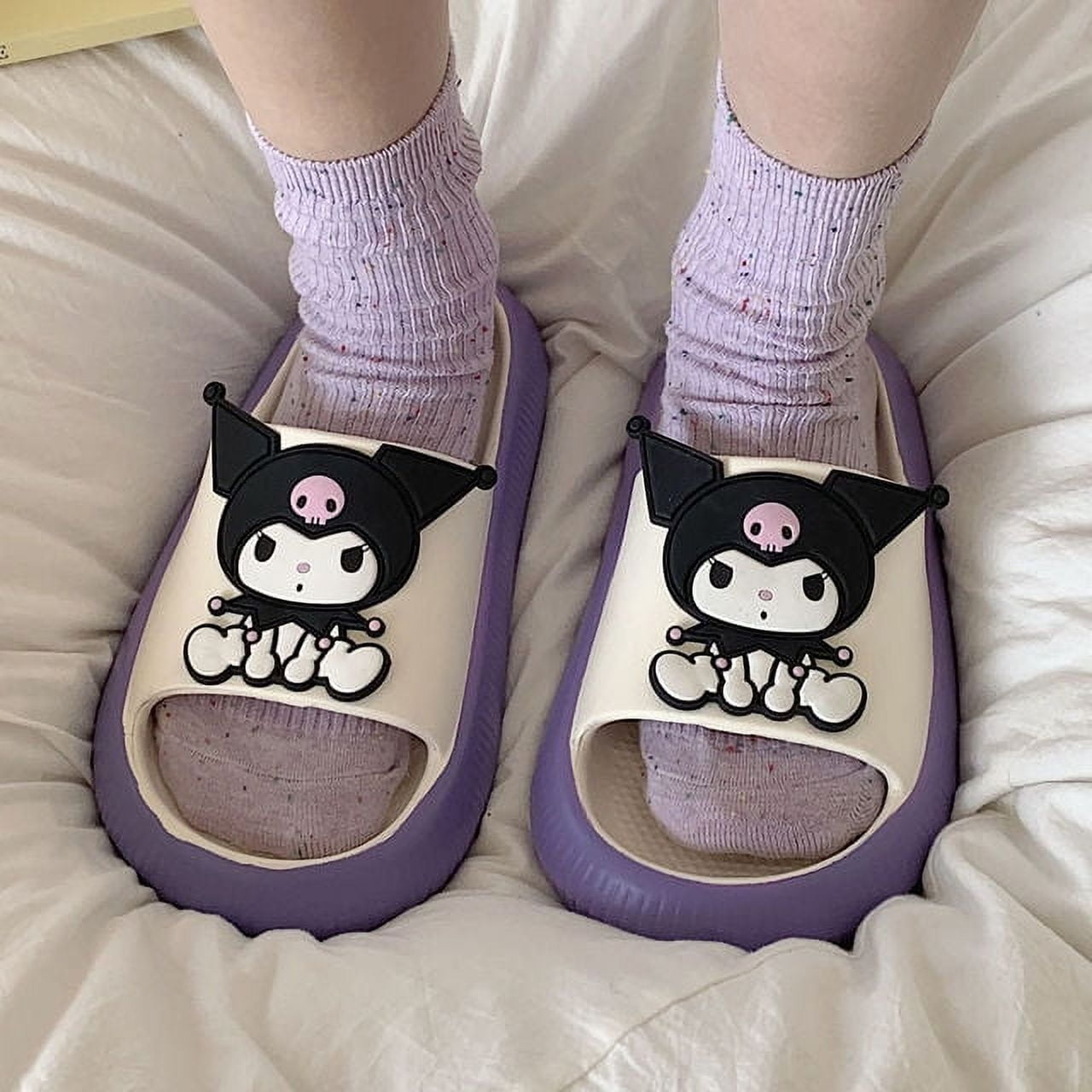 Ruunjoy Wholesale Factory Fluffy Women Slippers Custom Sanrio Cartoon Anime  Shoes Kawaii Sanrio Fur Slides Slipper - China Bubble Slides and with  Charms Beach Men Women Bubble Sandals price | Made-in-China.com