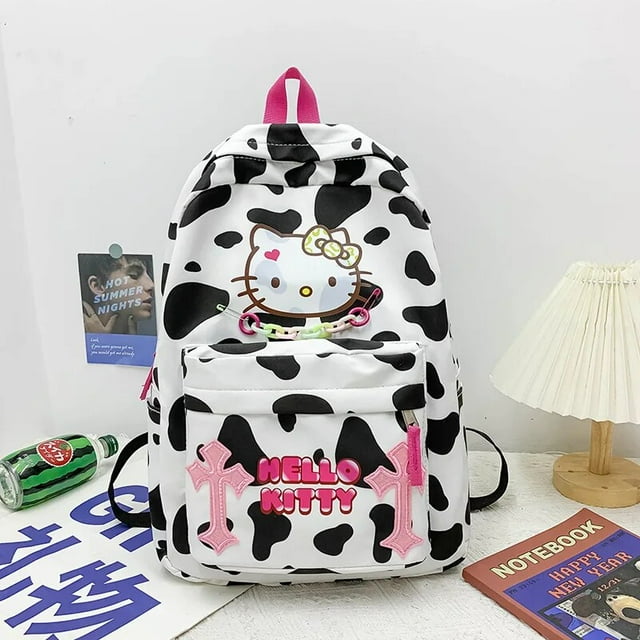 Sanrio Kawaii Anime Hello Kitty Cute Cartoon School Bag Schoolgirl