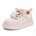 thumbnail image 1 of Sanrio Kawaii Hello Kitty Casual Shoes Cartoon PU Leather Spring Outdoor Flat Bottom Sneakers Breathable Anti-slip Pink Purple, 1 of 29