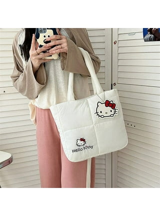 Hello Kitty Purse Cosmetic Bag Fresh Canvas Portable Mommy Bag Kawaii