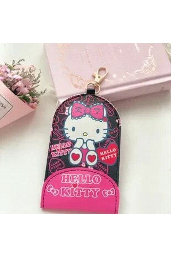 Sanrio Kawaii Hello Kitty Key Chain My Melody Kuromi Cartoon Cute Retractable Key Chain Ins Anime Stretch Key Case Card Holder