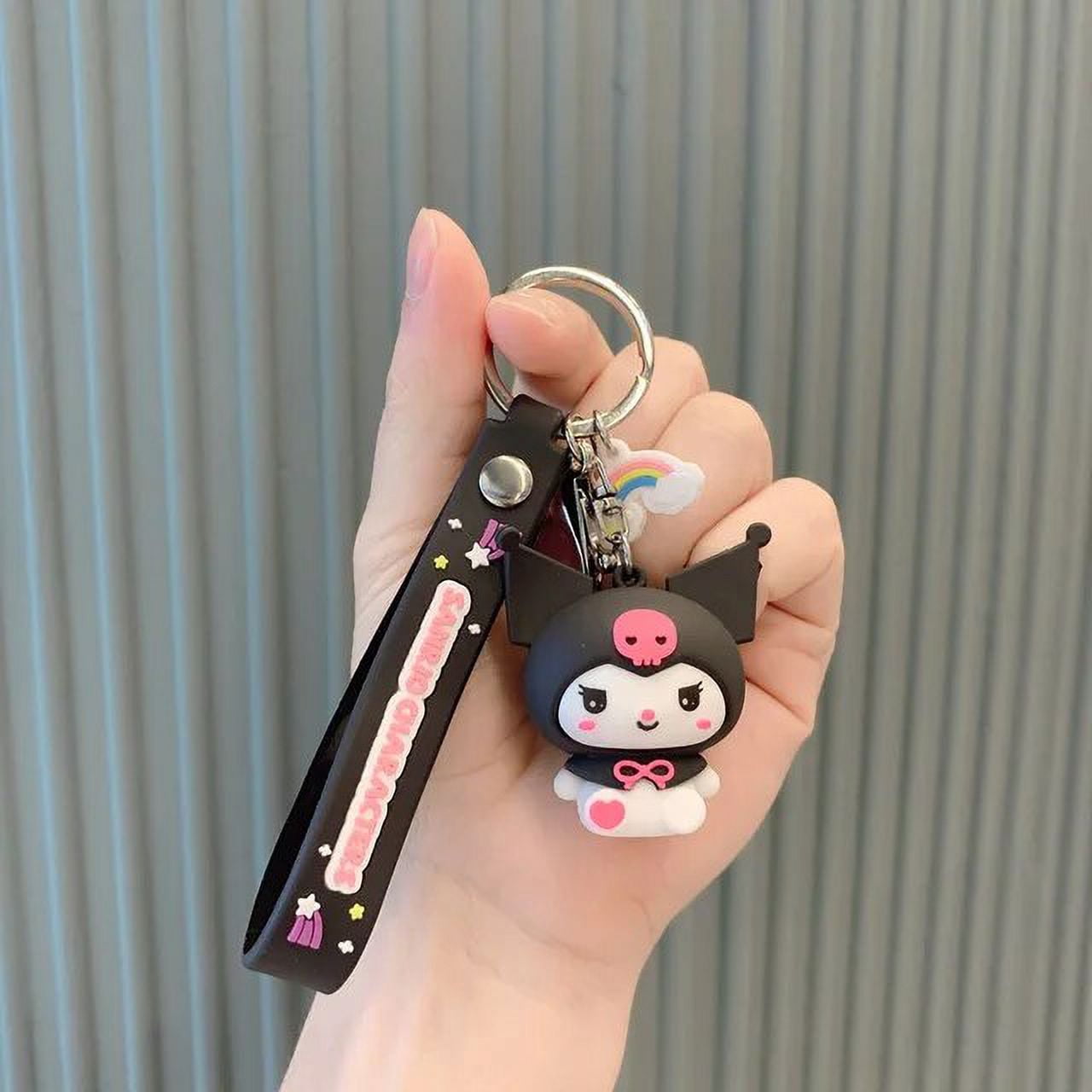 Sanrio Kawaii Hello Kitty Keychain Pink Kuromi Melody Cinnamoroll