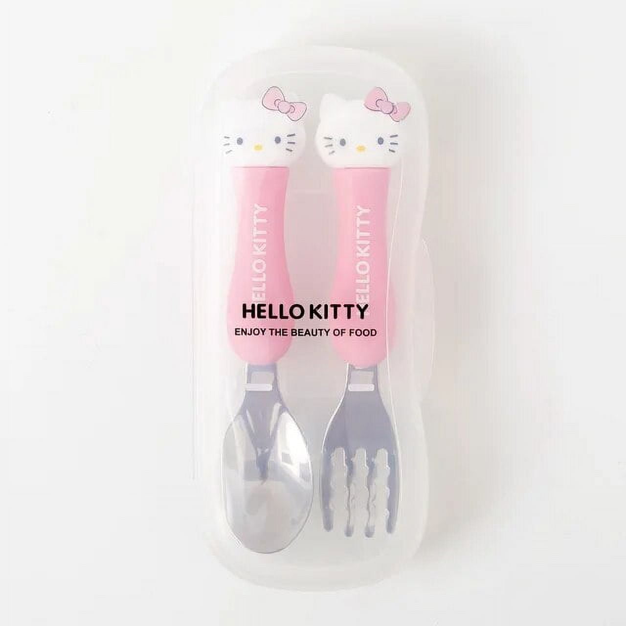 Sanrio Kawaii Hello Kitty My Melody Anime Tableware Spoons and Forks Set Cute Cinnamoroll Fork