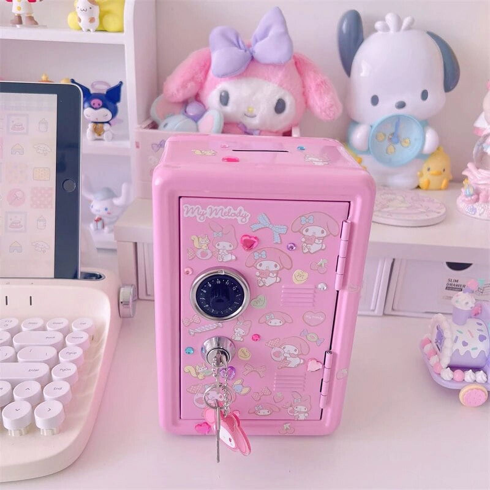 Sanrio Kawaii Hello Kitty Piggy Bank Anime Cinnamoroll Ins Desktop Iron