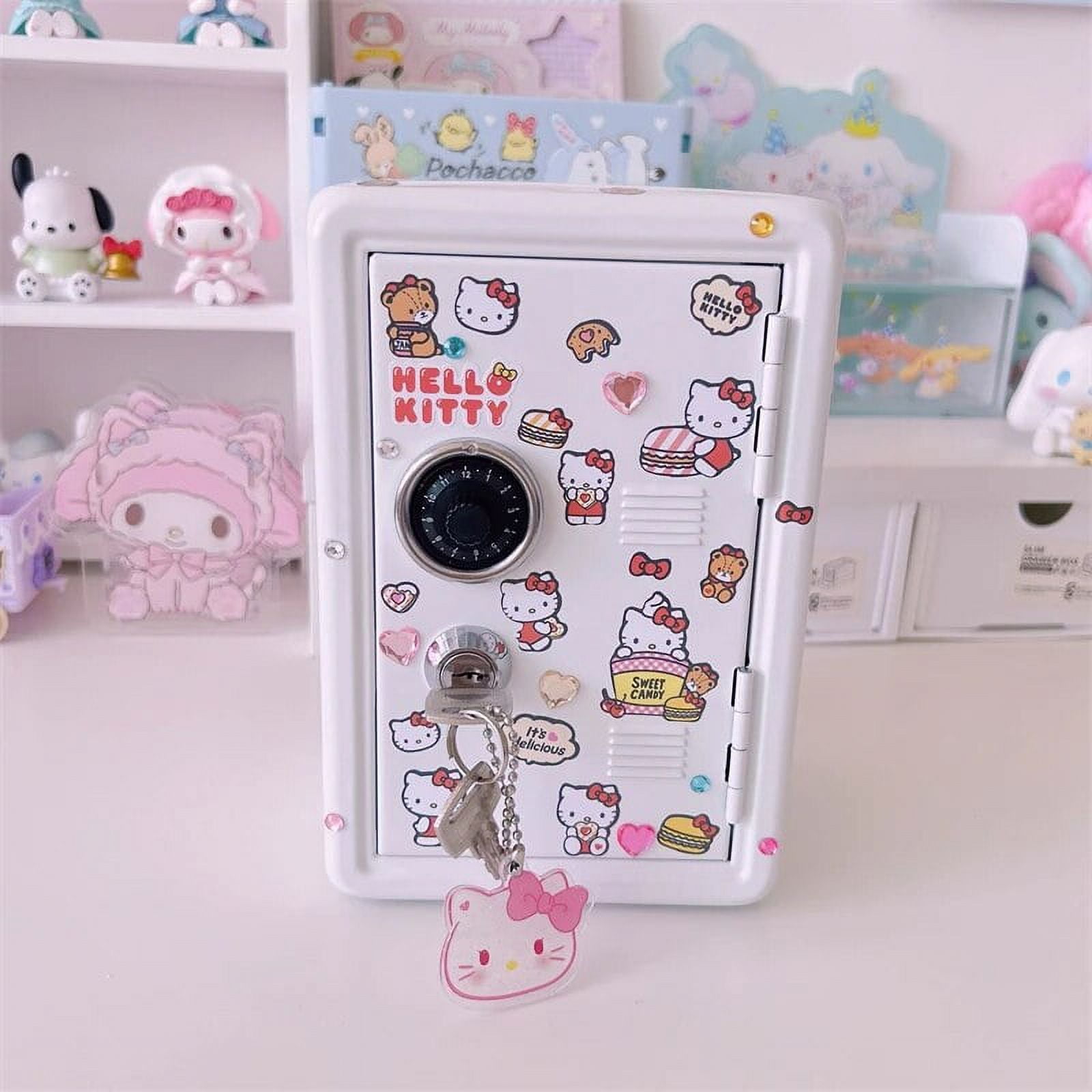 Sanrio Kawaii Hello Kitty Piggy Bank Anime Cinnamoroll Ins Desktop Iron