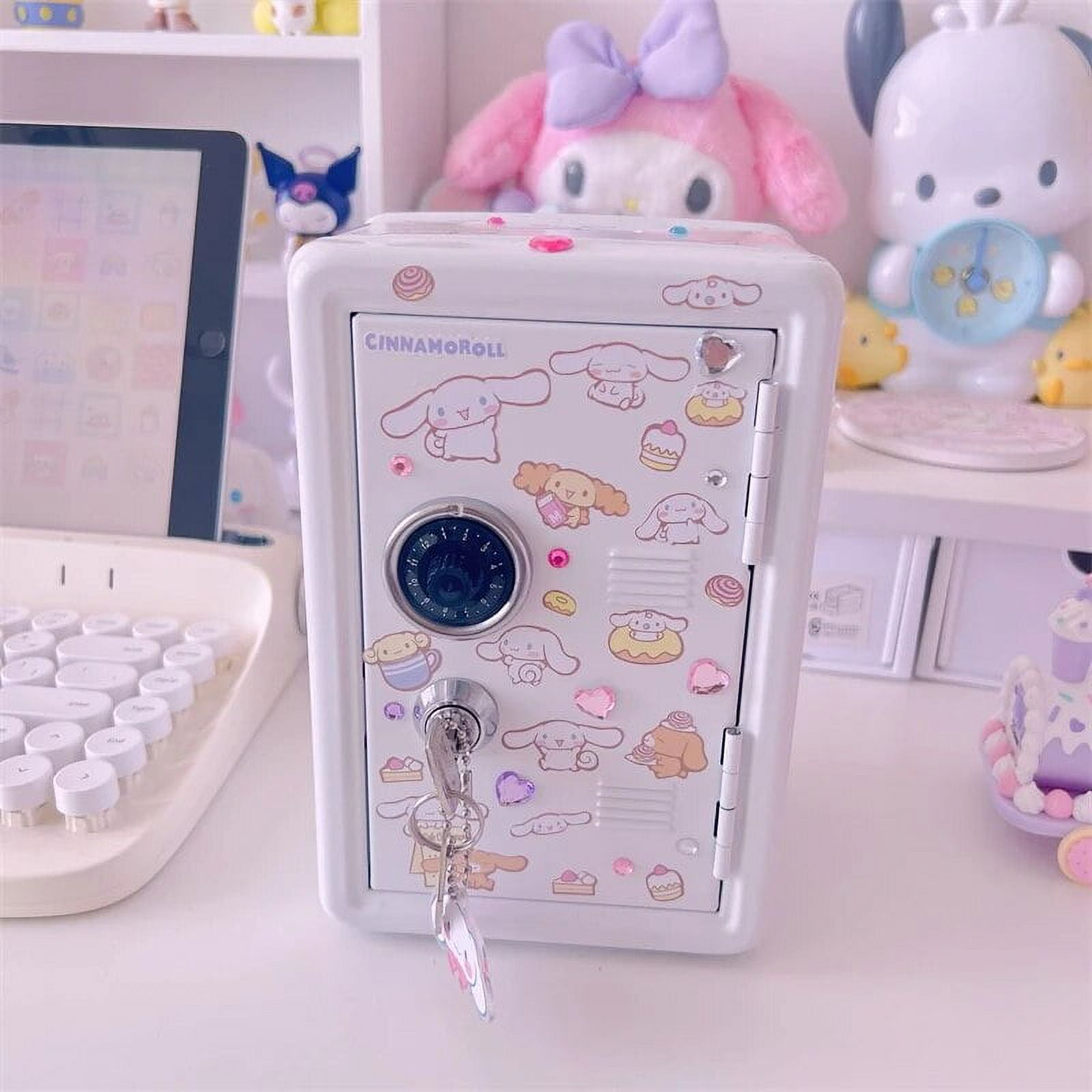 Sanrio Kawaii Hello Kitty Piggy Bank Anime Cinnamoroll Ins Desktop Iron