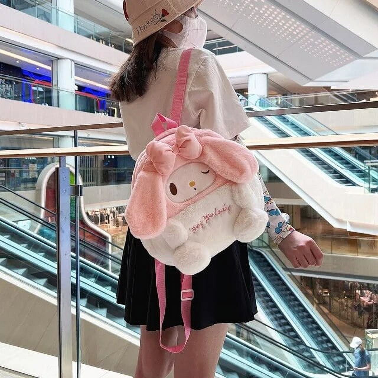 Sanrio Kawaii Hello Kitty Plush Cinnamon Roll Backpack My Melody Bag
