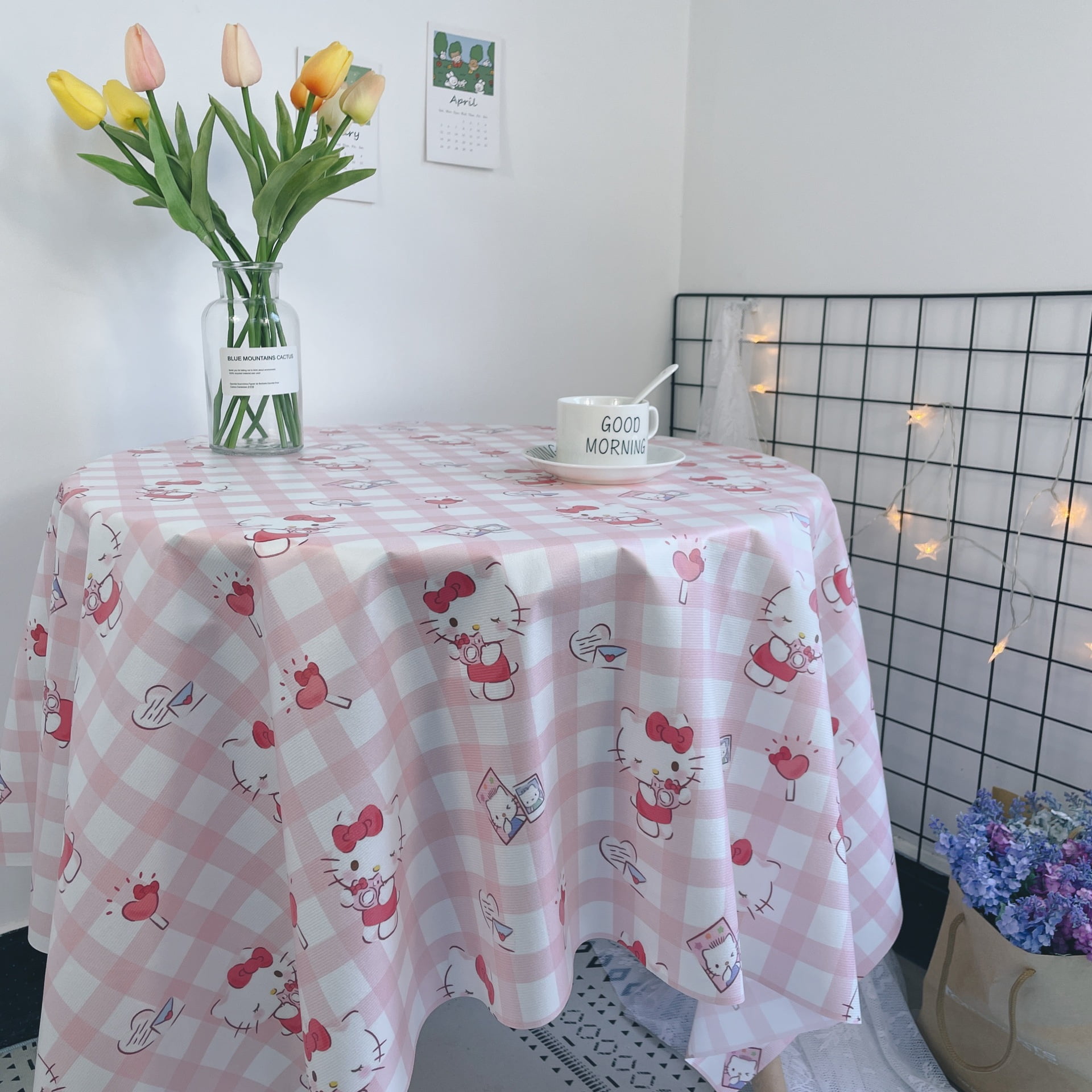 Sanrio Kawaii Hello Kitty Table Mat Cinnamoroll Kuromi Cartoon Cute