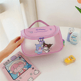 Sanrio Kawaii Hello Kitty Zipper Makeup Bag Black Beauty Cinnamon Roll