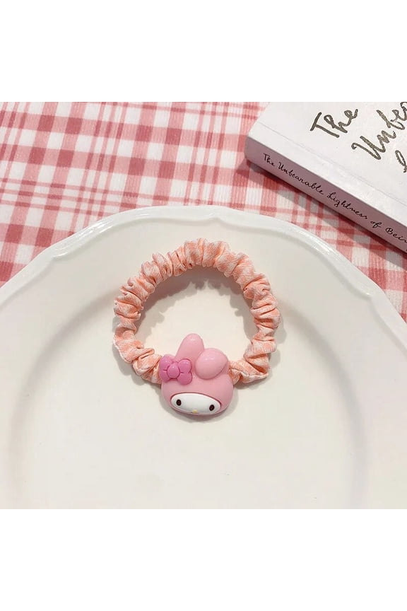Sanrio Kawaii HelloKitty Hair Accessories Anime MyMelody Kuromi Cute Girl Rubber Bands High Elasticity Hair Bands Christmas Gift