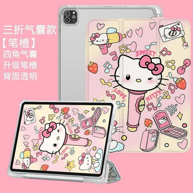 Sanrio Kawaii Kuromi Hello Kitty IPad Protective Case Ipad Air 5 4 ...