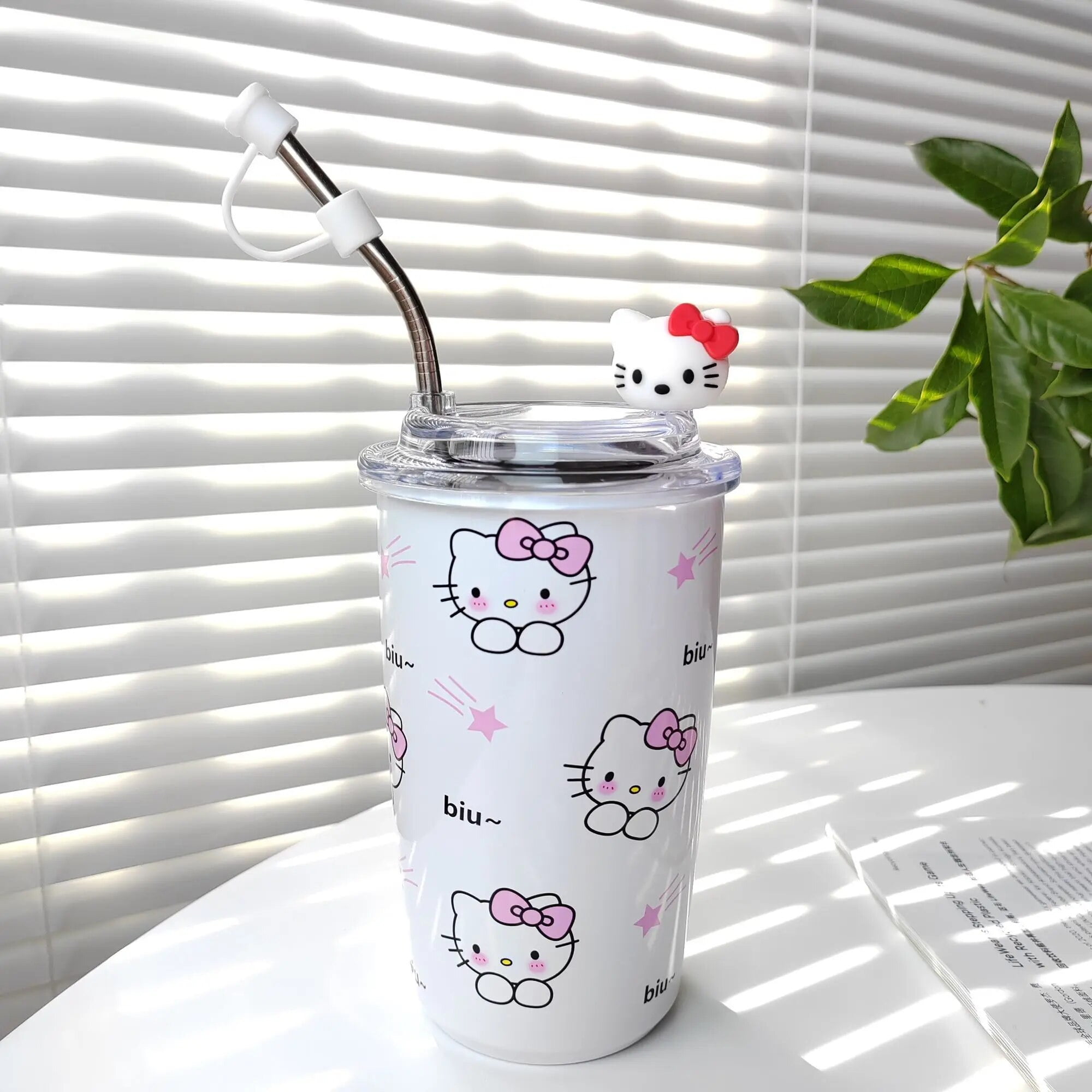 Sanrio Kawaii Kuromi Hello Kitty Insulation Cup 304 Stainless Steel ...