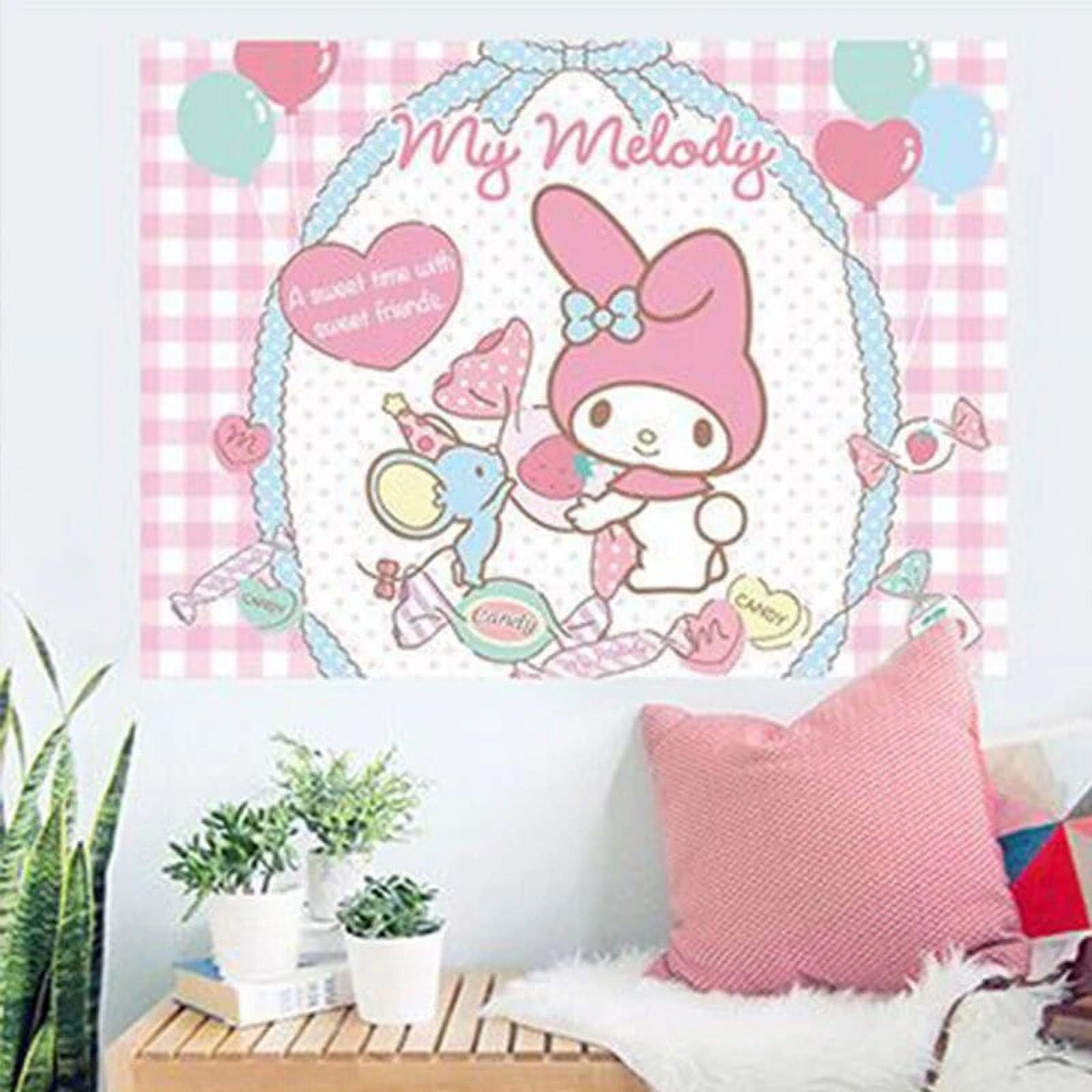 Sanrio Kawaii Kuromi Poster Cinnamoroll My Melody Anime Cute Dormitory ...