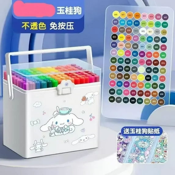 Sanrio Kawaii My Melody Cinnamoroll Acrylic Marker Washable Dedicated Stackable Colors Color Opaque Color Opaque Gift Harmless