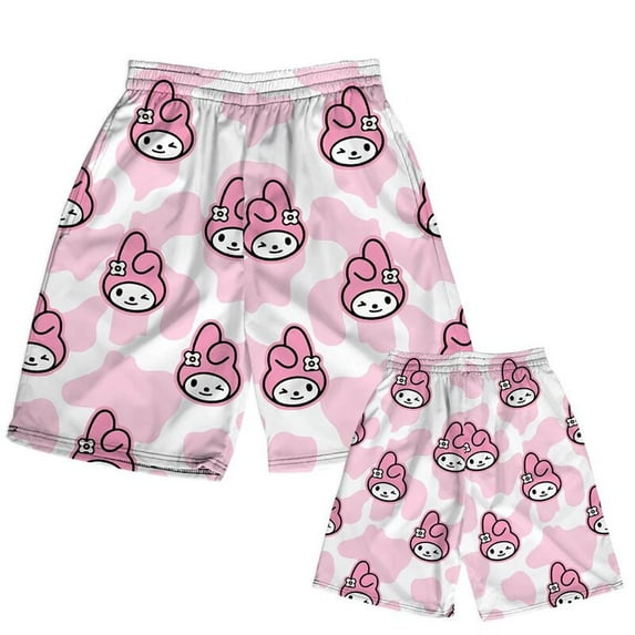 Sanrio Kawaii My Melody Shorts Anime Cartoon Cute Girl New Loose Versatile Slimming Casual Cozy Quick-drying Beach Couple Shorts