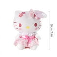 thumbnail image 1 of Sanrio Kawaii Pink Hello Kitty Kuromi Melody Cinnamoroll Peach Blossom Series Stuffed Toy Christmas Halloween Day Gift, 1 of 9