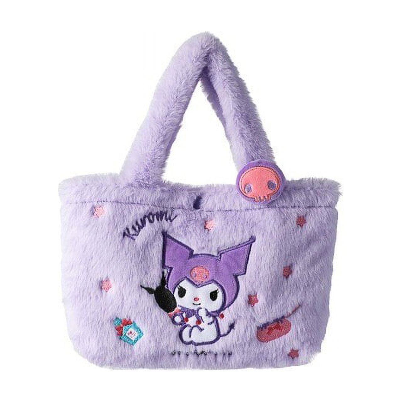 Sanrio Kawaii Plush Bag Hello Kitty Kuromi Plushie Handbag Melody ...