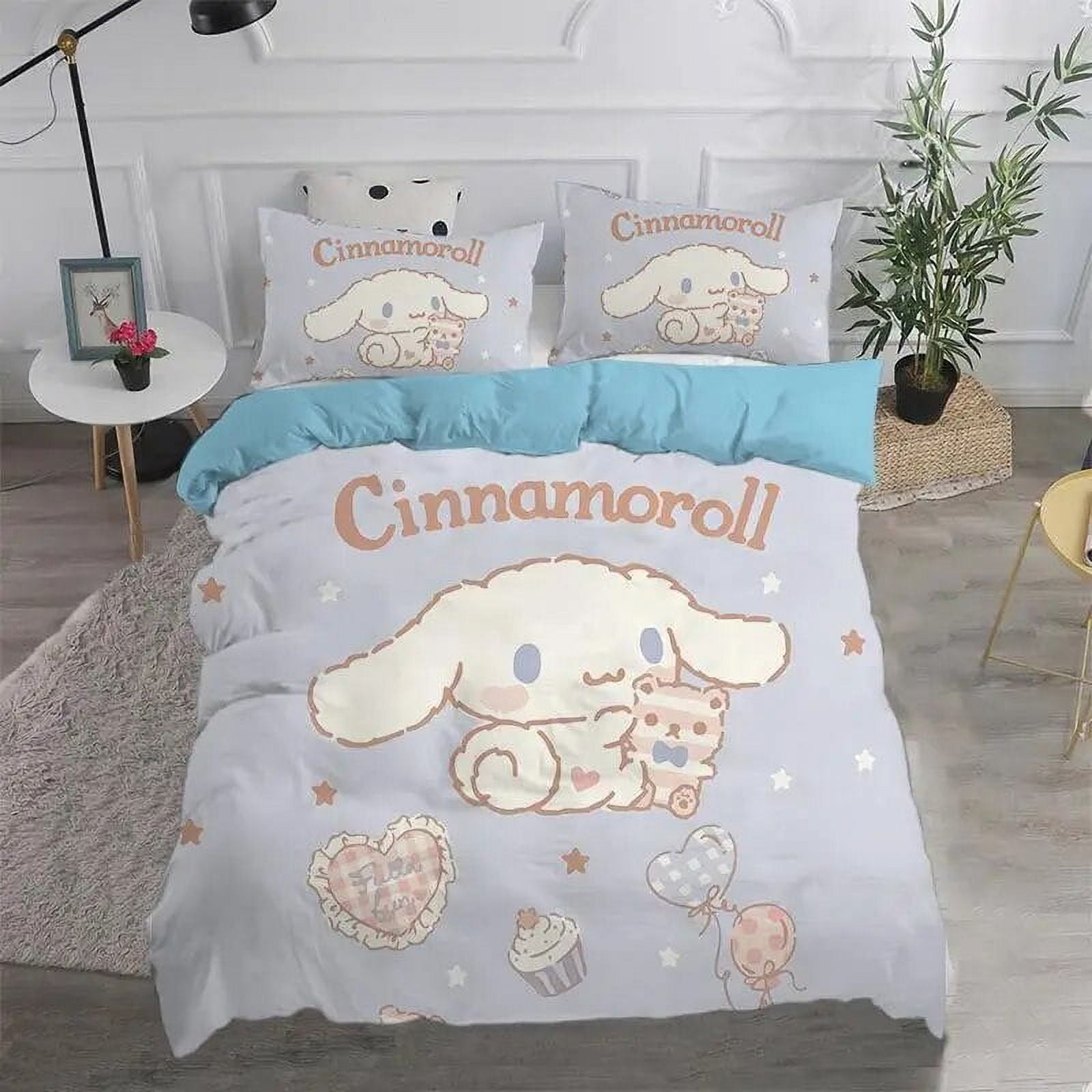 Sanrio Kawaii cartoon anime bed sheet quilt cover cinnamon roll four ...