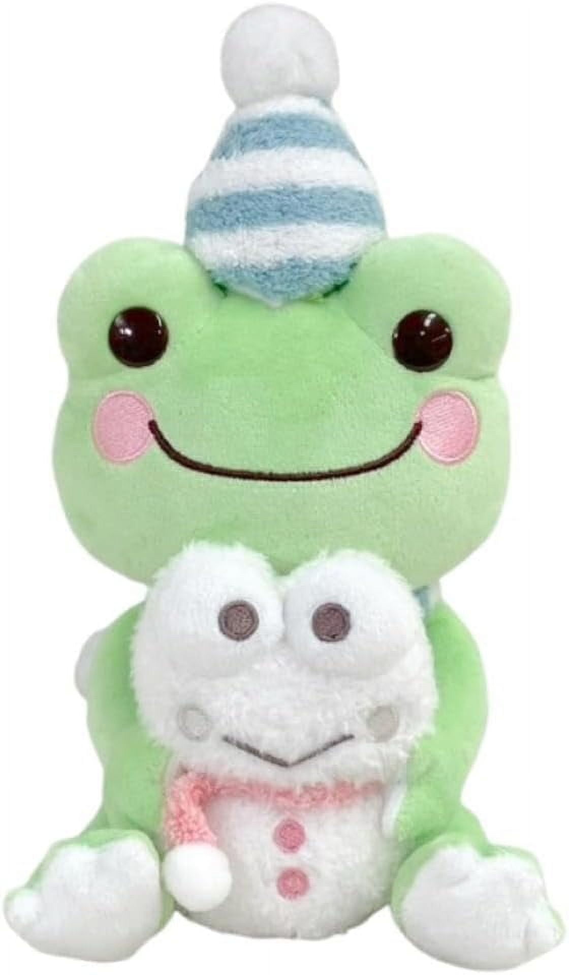 Sanrio Kerokeroppi x Frog Pickles Snowman Plush Toy S 204318-24 H 18 x W 11 x D 13 cm