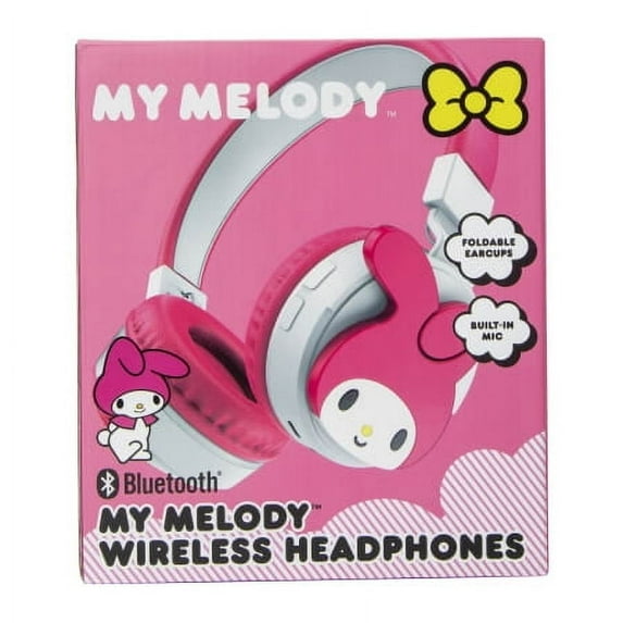 Sanrio Kid's Foldable Wireless Over-Ear Headphones, Pink