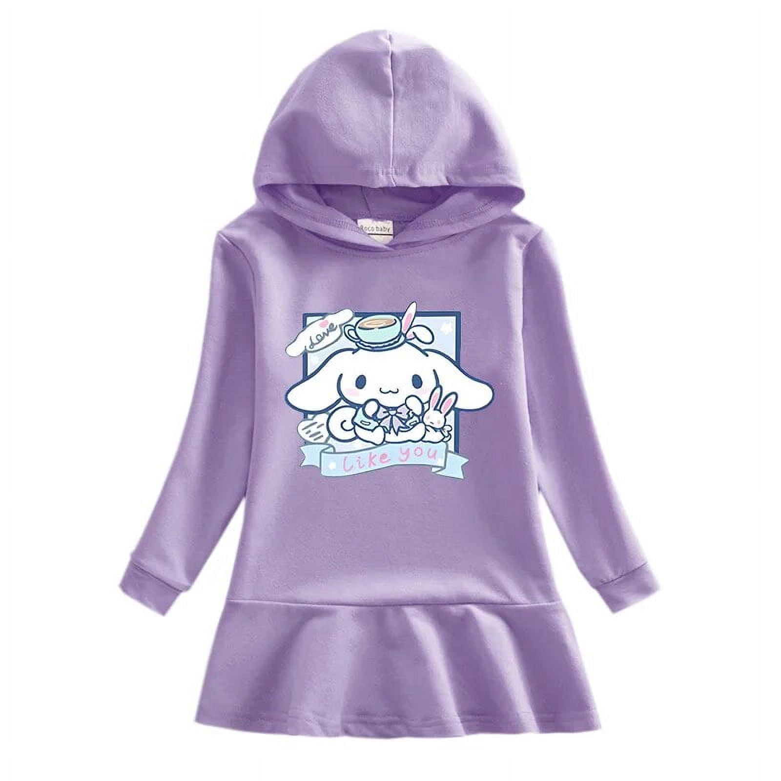 Sweatshirt Hello Kitty – Cinnamoroll Trop Mignon, Coupe Classique, 241 G, Idéal Pour Les Fans De Sanrio