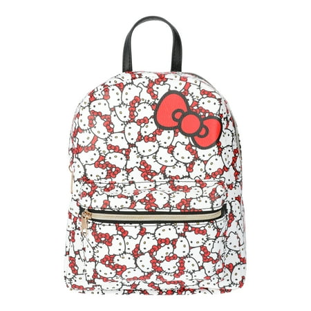 Sanrio Kids Hello Kitty Allover Print PU Mini Backpack, Red