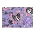 Sanrio Kuromi Cartoon 2×3 ft Face Flag Vivid Color and Fade proof