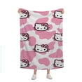 thumbnail image 1 of Sanrio Kuromi Cinnamoroll Flannel Blanket Soft Quilt Thicken Plush Nap Blanket Cartoon My Melody Sofa Blanket Child Aldult Gift, 1 of 10