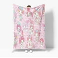 thumbnail image 1 of Sanrio Kuromi Cinnamoroll Flannel Blanket Soft Quilt Thicken Plush Nap Blanket Cartoon My Melody Sofa Blanket Child Aldult Gift, 1 of 10