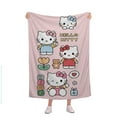 thumbnail image 1 of Sanrio Kuromi Cinnamoroll Flannel Blanket Soft Quilt Thicken Plush Nap Blanket Cartoon My Melody Sofa Blanket Child Aldult Gift, 1 of 10