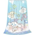 thumbnail image 1 of Sanrio Kuromi Cinnamoroll Flannel Blanket Soft Quilt Thicken Plush Nap Blanket Cartoon My Melody Sofa Blanket Child Aldult Gift, 1 of 9