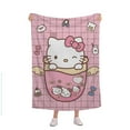 thumbnail image 1 of Sanrio Kuromi Cinnamoroll Flannel Blanket Soft Quilt Thicken Plush Nap Blanket Cartoon My Melody Sofa Blanket Child Aldult Gift, 1 of 10
